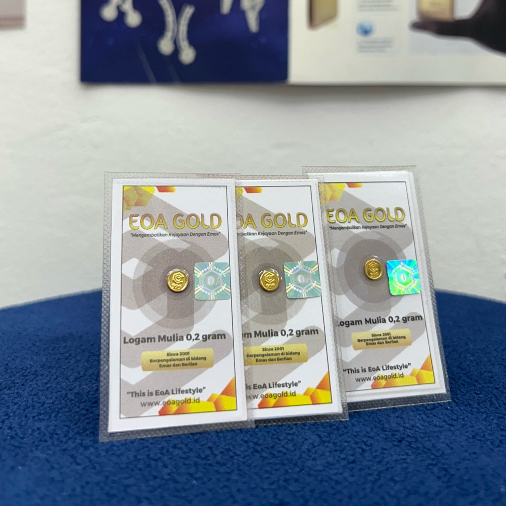 Logam Mulia EOA Gold 0.2 gr gram