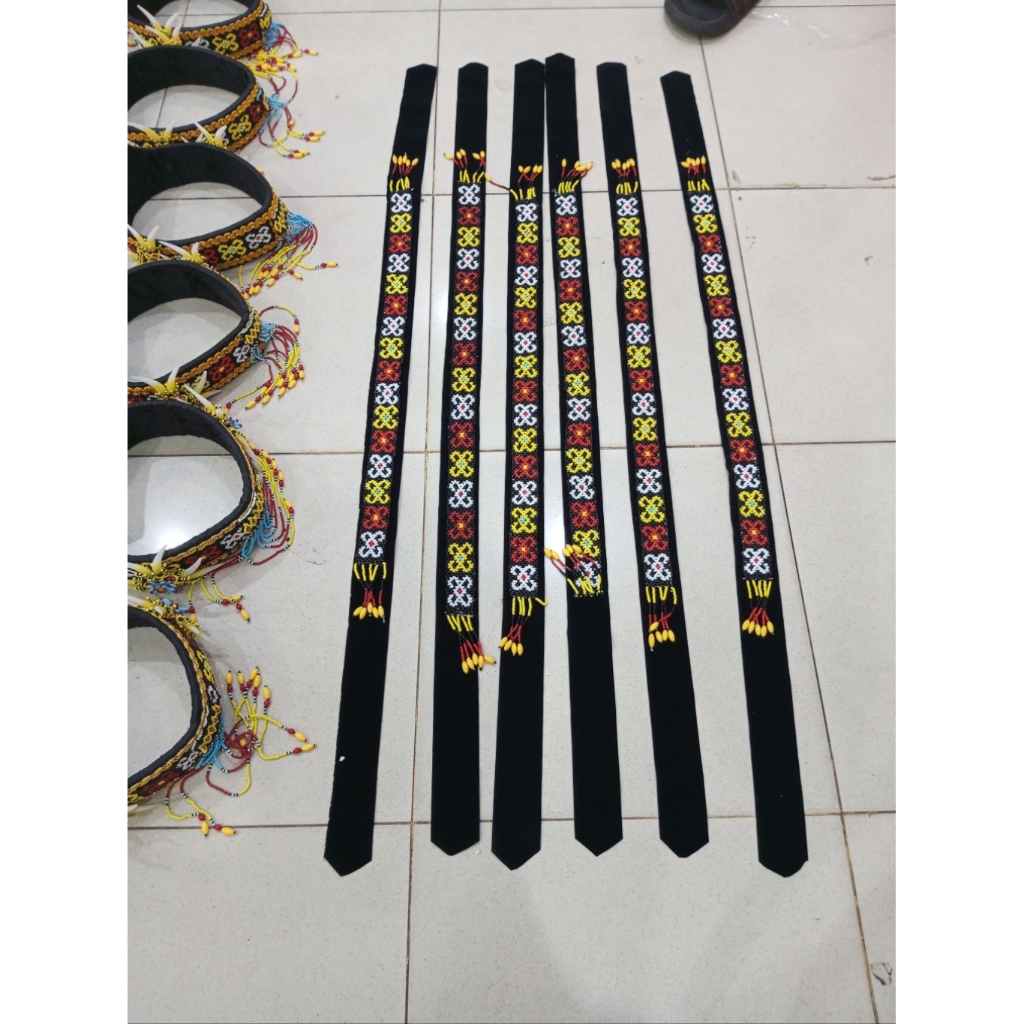 IKAT KEPALA MANIK UNISEX - AKSESORIES MANIK KHAS DAYAK - AKSESORIS TARI DAYAK