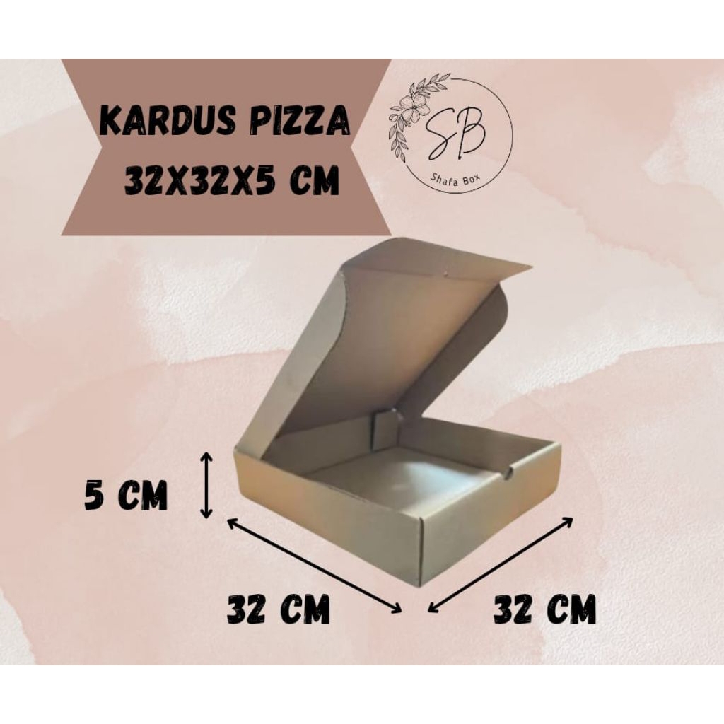 

Kardus Diecut Pizza 32x32x5 Kardus Kemasan Pizza Polos