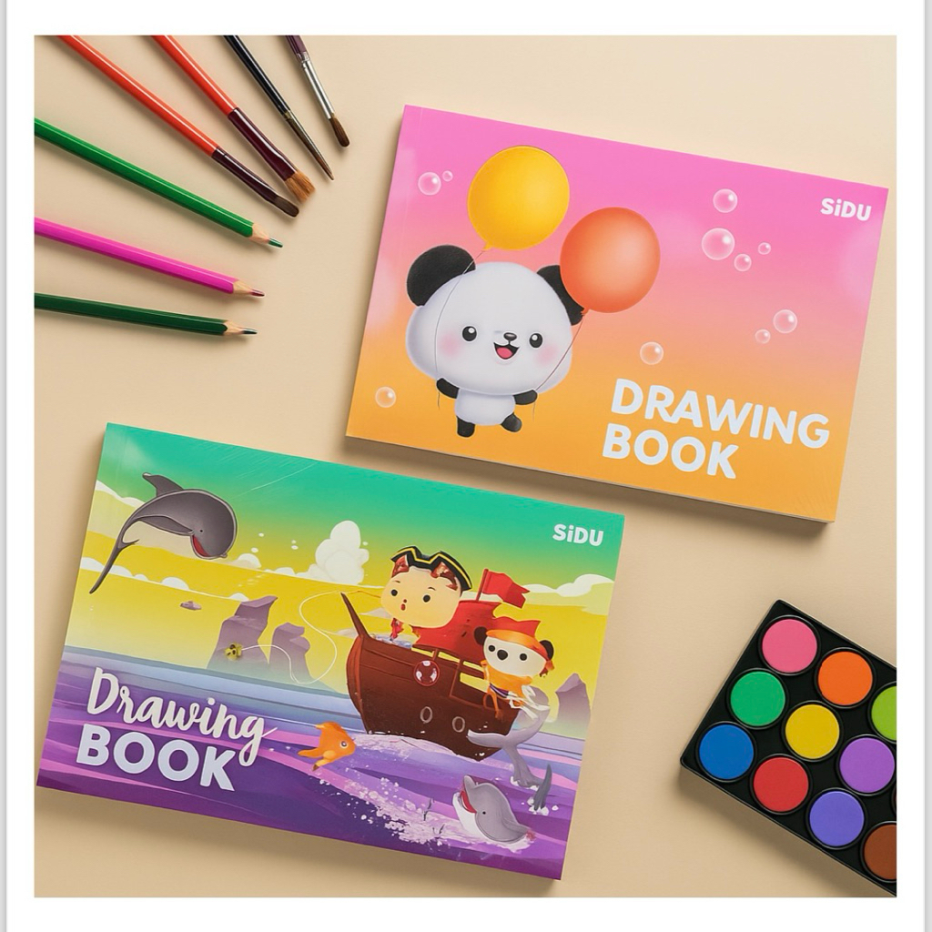 

Buku Gambar SIDU A4 – Kertas Gambar Putih Bersih untuk Anak Sekolah, TK, SD, Kegiatan Menggambar & Melukis