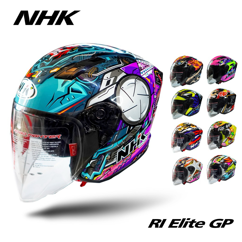 NHK R1 ELITE MOTIF SPECIAL GP EDITION - Helm nhk half face