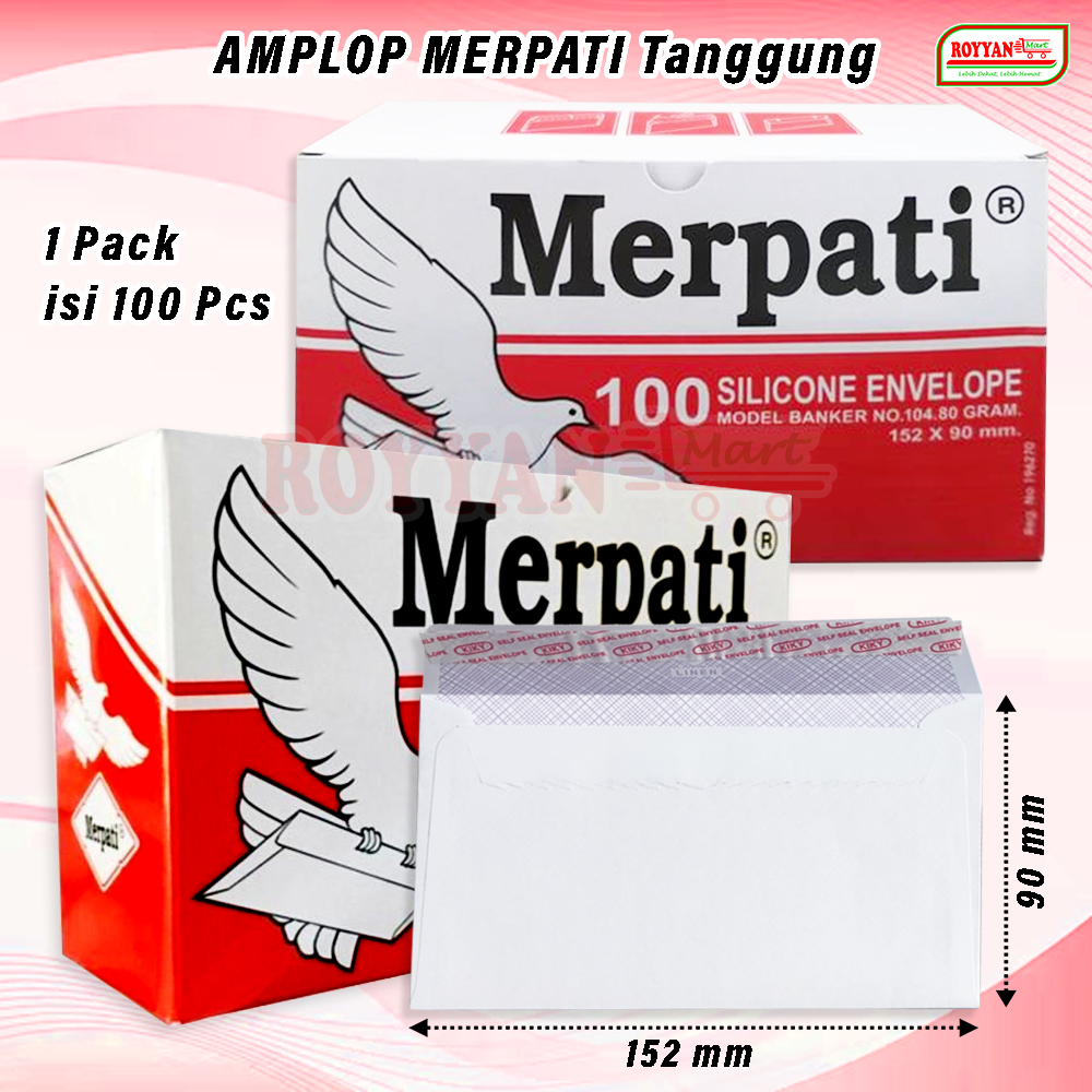 

Promo Merpati Amplop Putih Tanggung Model Banker 104 Perekat dan Non Perekat Model Diamond