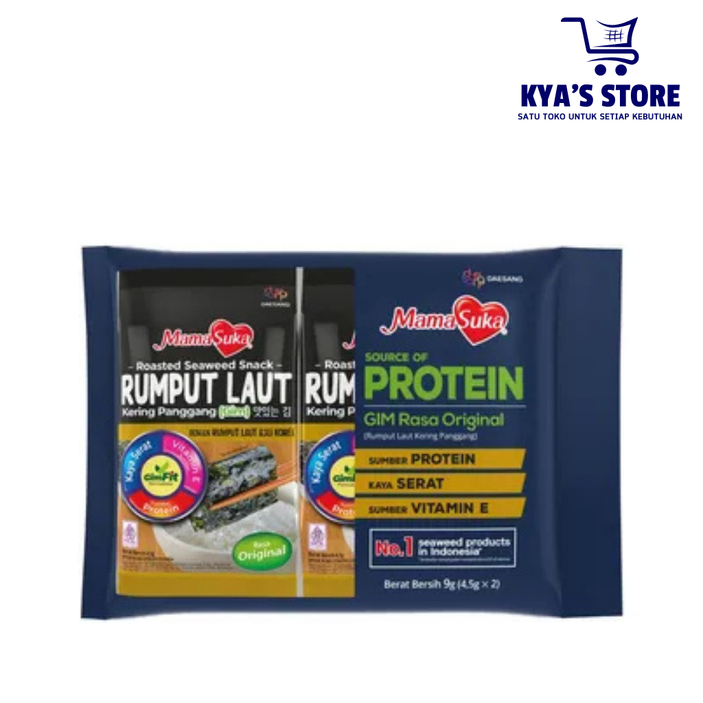 

Mamasuka Rumput Laut Nori Original isi 2 @4.5gr