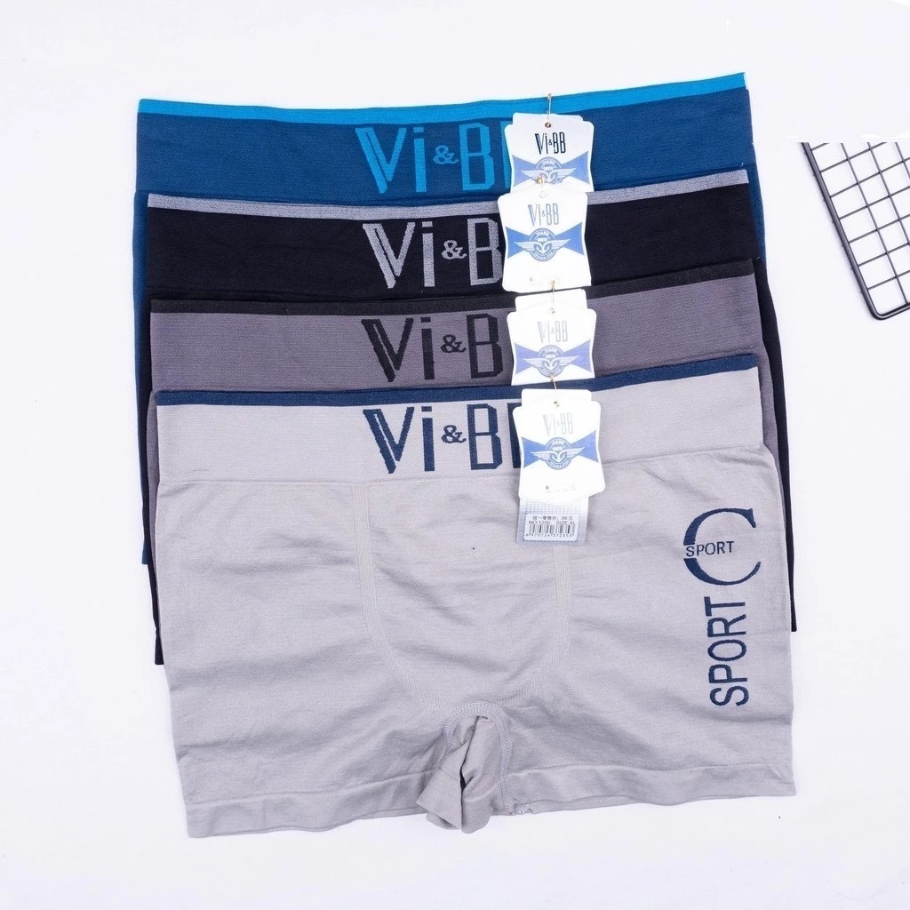 Grosir Lusinan - CD Boxer Vi&BB Motif | Celana Dalam Pria Boxer | CD Coker Lembut Dan Adem - CD Boxe