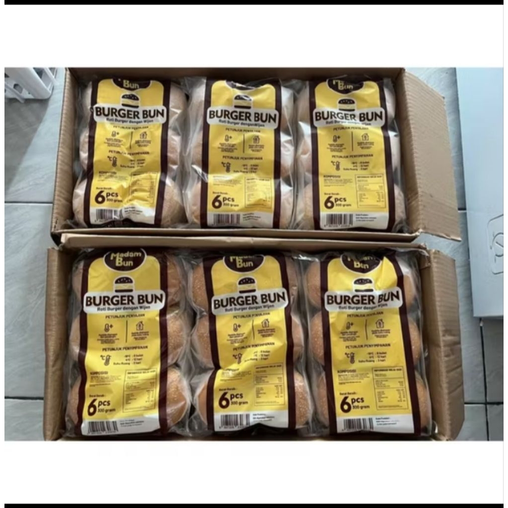 

roti burger wijen madam Bun isi 6