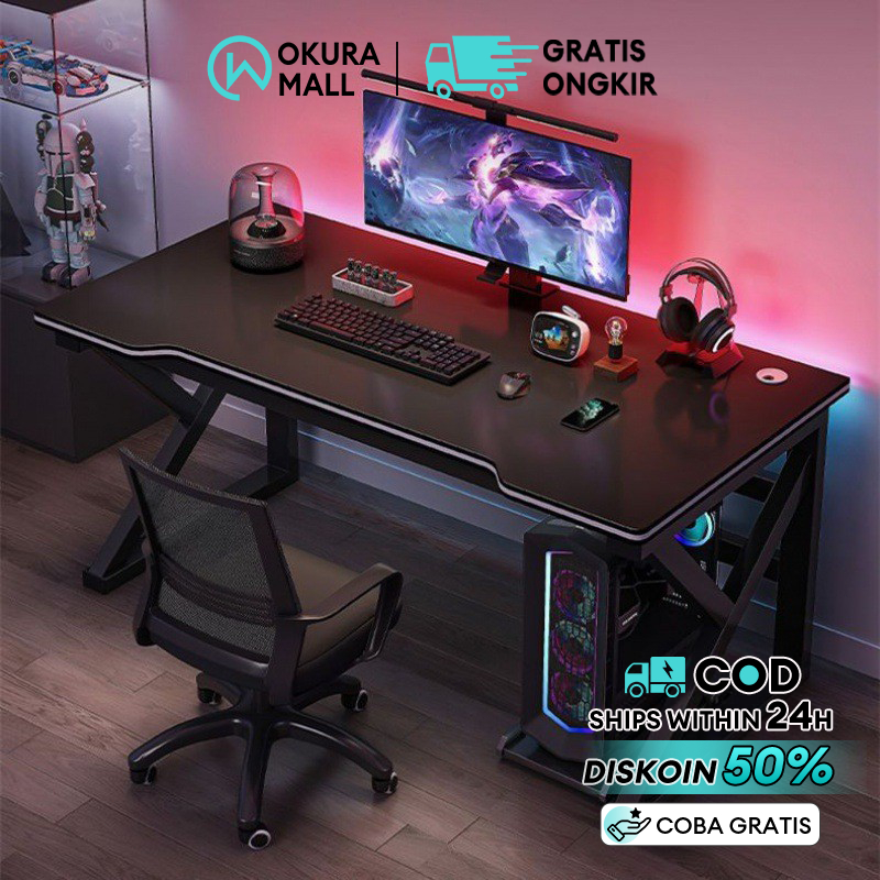 Meja Komputer Meja Gaming Meja Komputer Minimalis Meja Kerja Meja Kantor Meja Kerja 160CM