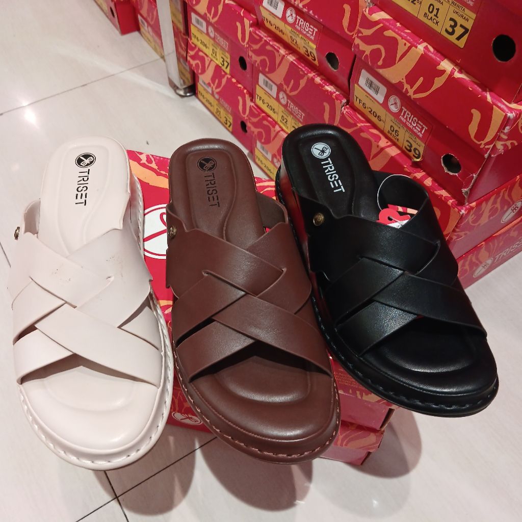 sandal wanita wedges 5cm TRISET❗️ori matahari