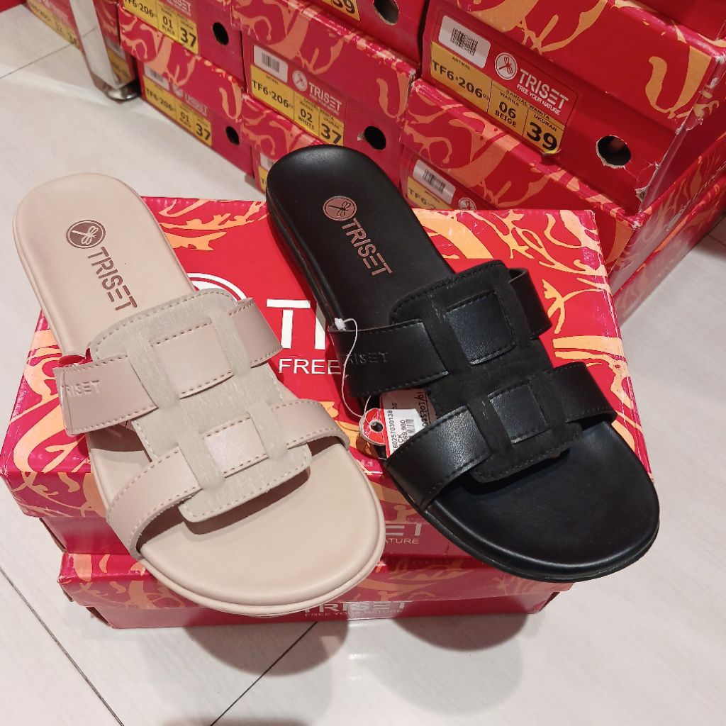 sandal wanita flat TRISET❗️ori matahari