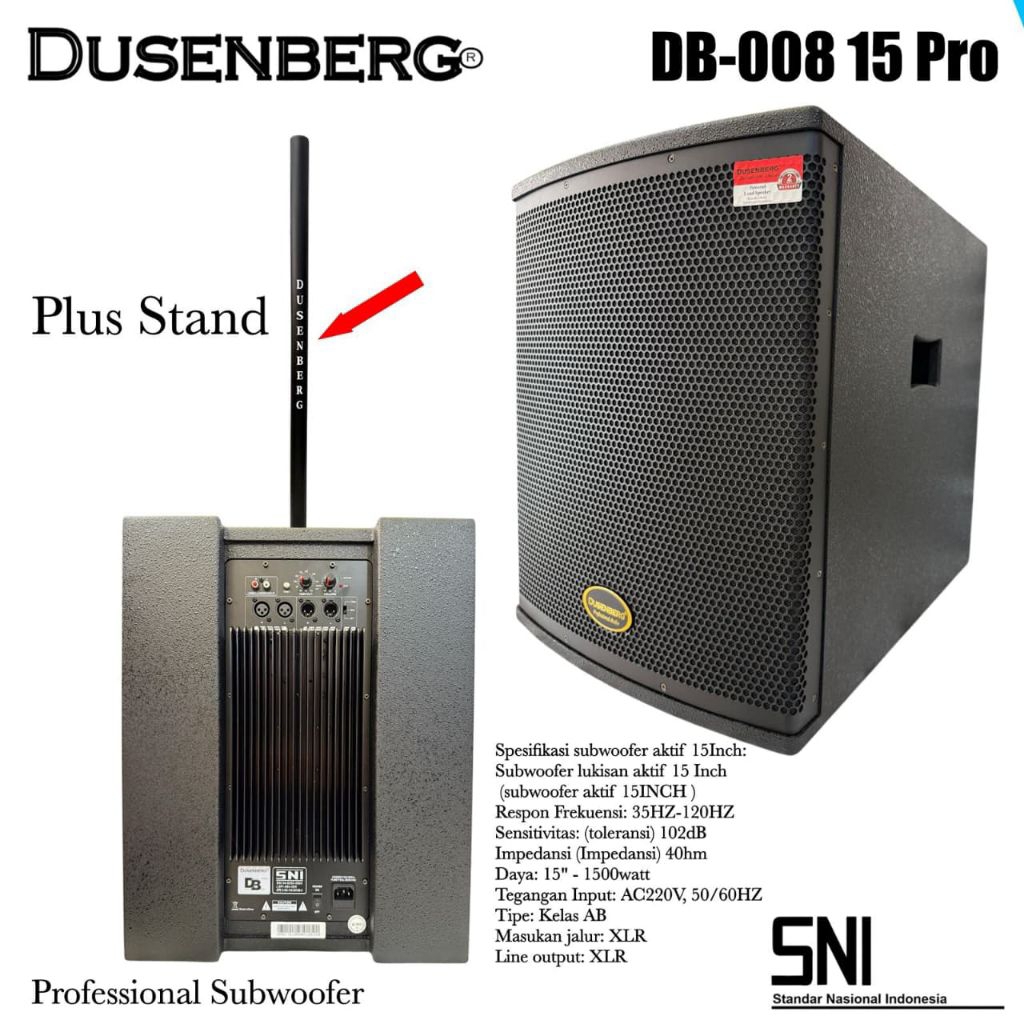 Subwoofer aktif 15inch Dusenberg DB 008 15Pro subwoofer