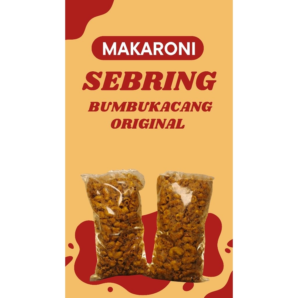 

D.N cemilan sebring bumbu kacang original & pedas(250gr)