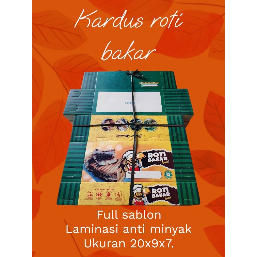 

kertas bungkus roti bakar/kemasan roti bakar/kardus box roti bakar