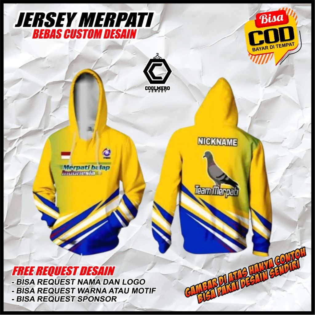 JAKET JERSEY MERPATI BEBAS GANTI GANTI SEMUA DESIGN
