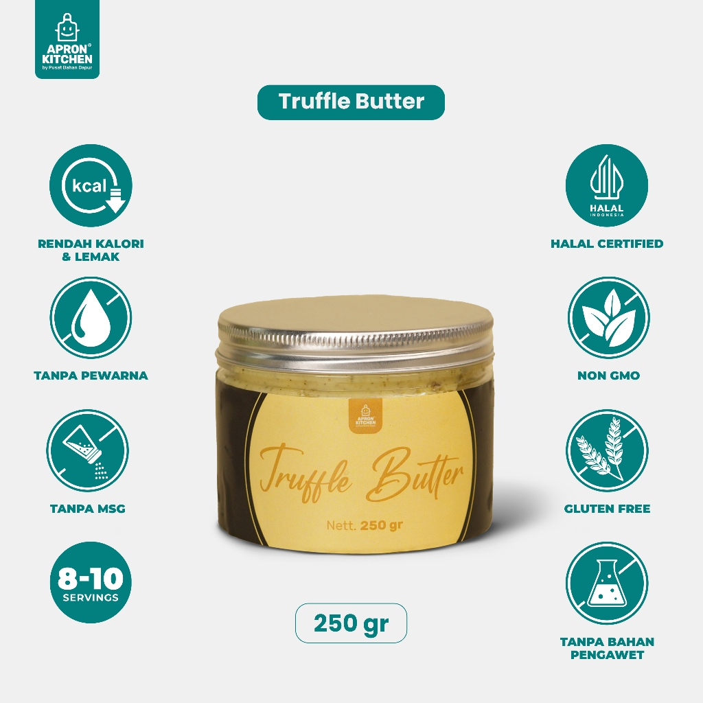 

Apron Kitchen Truffle Herbs Butter Spread (mentega oles truffle) 250g