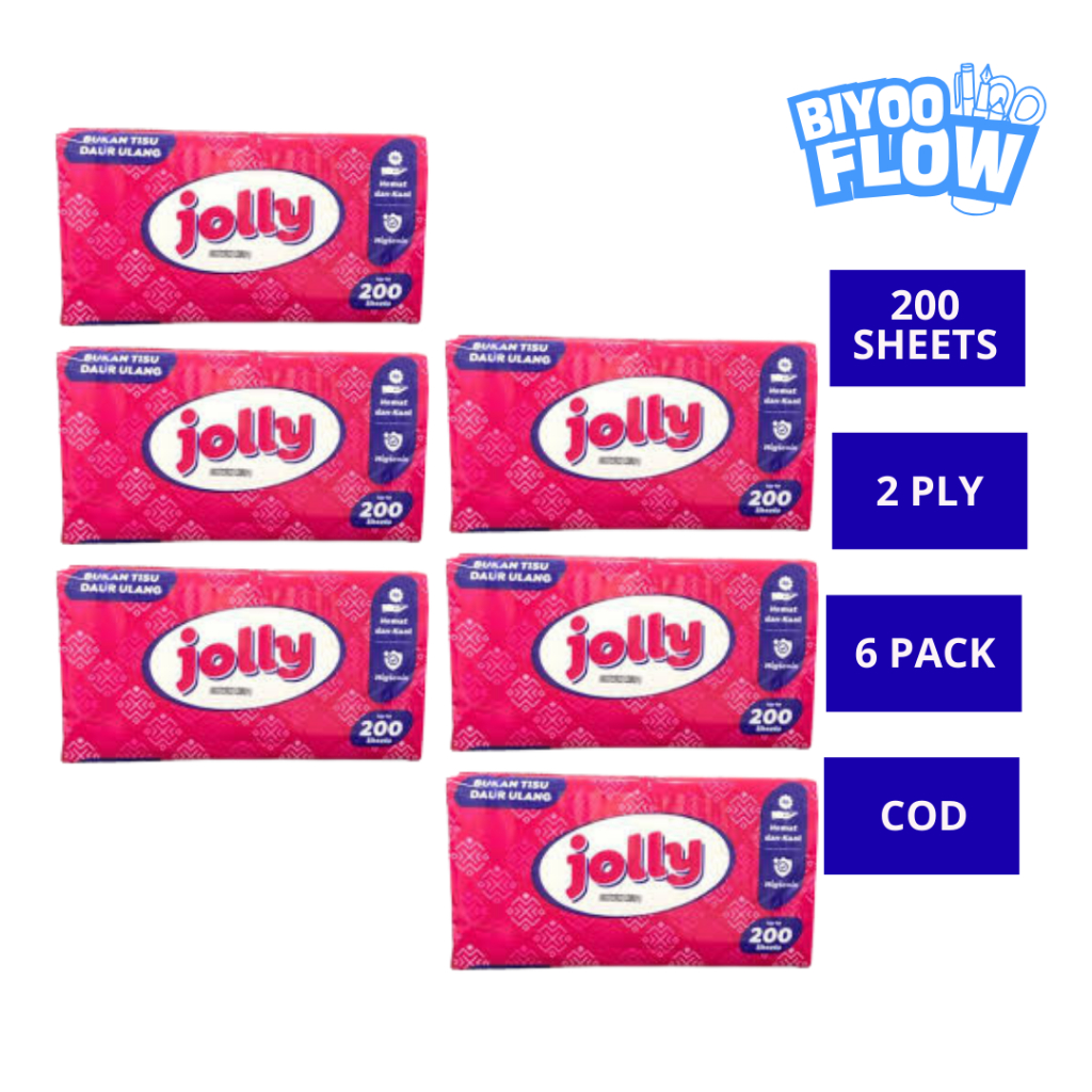 Paket 6 Tisu Jolly 200 Sheet / Tisu Jolly 200 Sheet Paket
