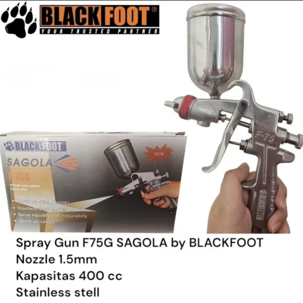 Spray Gun G75G SAGOLA BY BLACKFOOT/SPED CAT SAGOLA F75G/SEMPROTAN CAT SAGOLA F75G