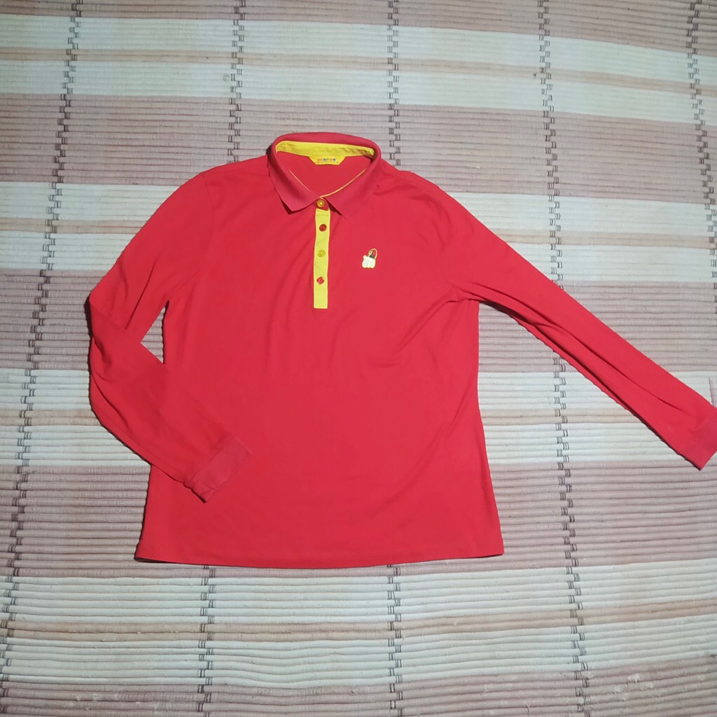 Baju Golf Wanita Bahan Tipis MACAW Red LD 100  Second Preloved