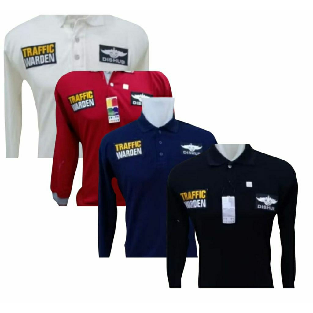 KAOS DISHUB LENGAN PANJANG/KAOS DISHUB TRAFFIC WARDEN/ KAOS DISHUB