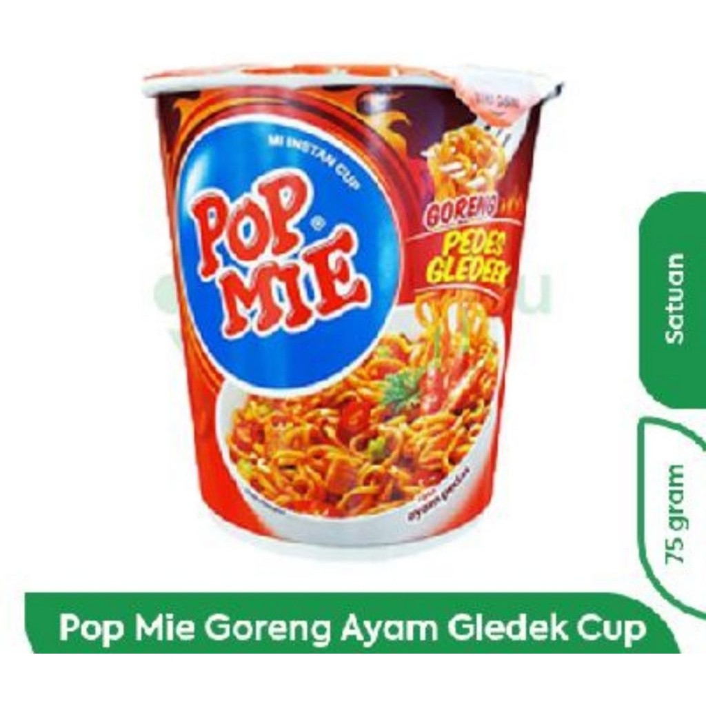 

POP MIE MI INSTAN CUP GORENG PEDAS GLEDEK AYAM PEDES( 1 DUS)
