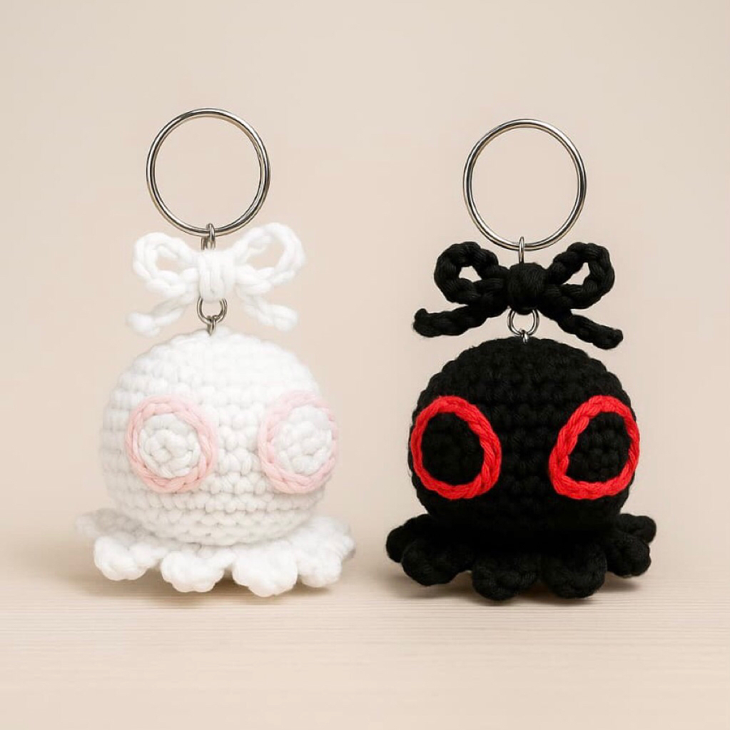 Couple Octopus Spiderman Keychain