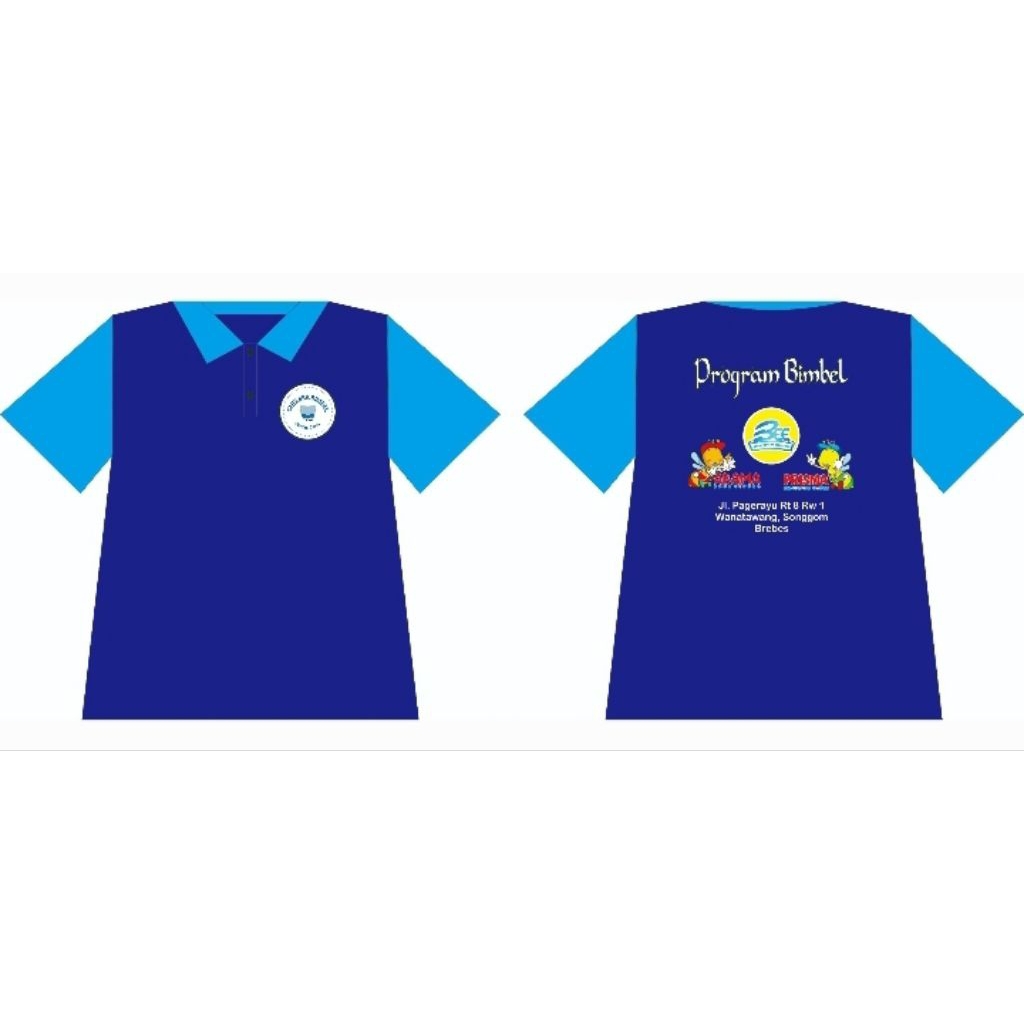 Custom kaos anak Bimbel Olahraga PAUD, TK, SD