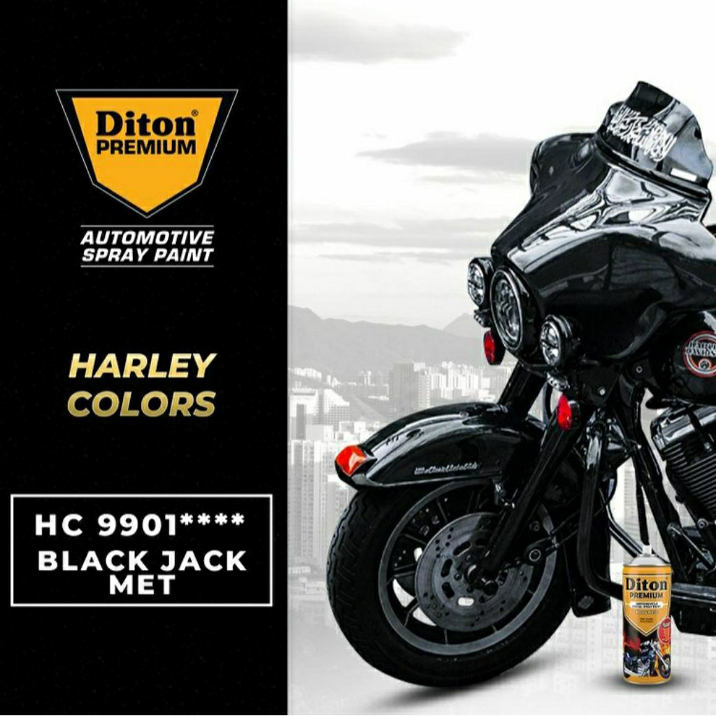 #MAU# Cat Semprot Diton Premium Paket Lengkap Black Jack Met HC 9901 (9120,9109,9901,9128) Hitam Met