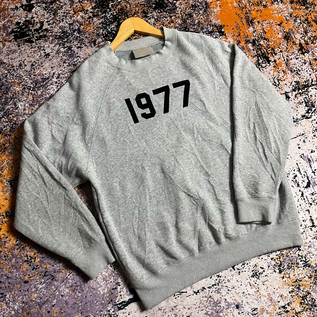 AAB.Fog Velvet Material Crewneck