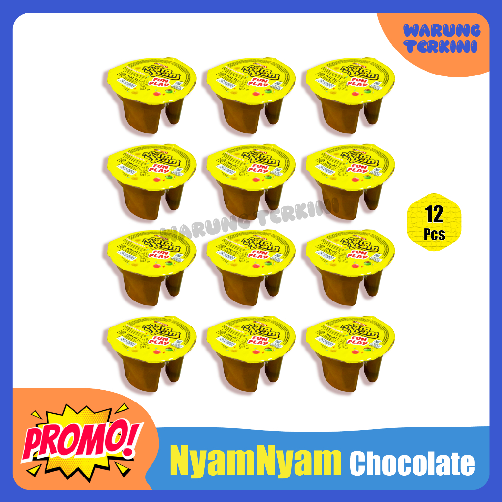 

NyamNyam Chocolate 12 Pcs 11gr | Snack Cemilan Anak