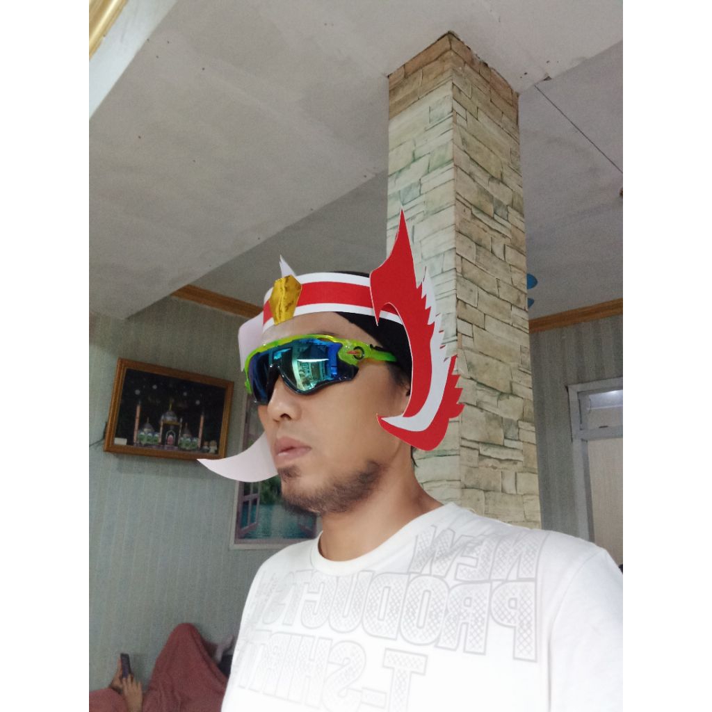 mahkota karnaval merah putih agustusan hiasan kepala