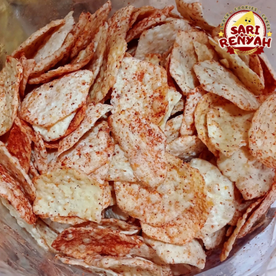

Kecimpring PEDAS BALADO 250 Gram / Cemilan Kripik Singkong - Sari Renyah