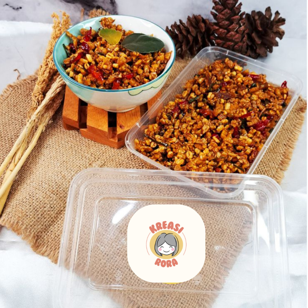 

Tempe Orek Mix Kacang Kriuk Garing dan kering kemasan Vakum tahan lama untuk Lauk atau Cemilan di Rumah dan Kost 100% asli Kreasi Rora