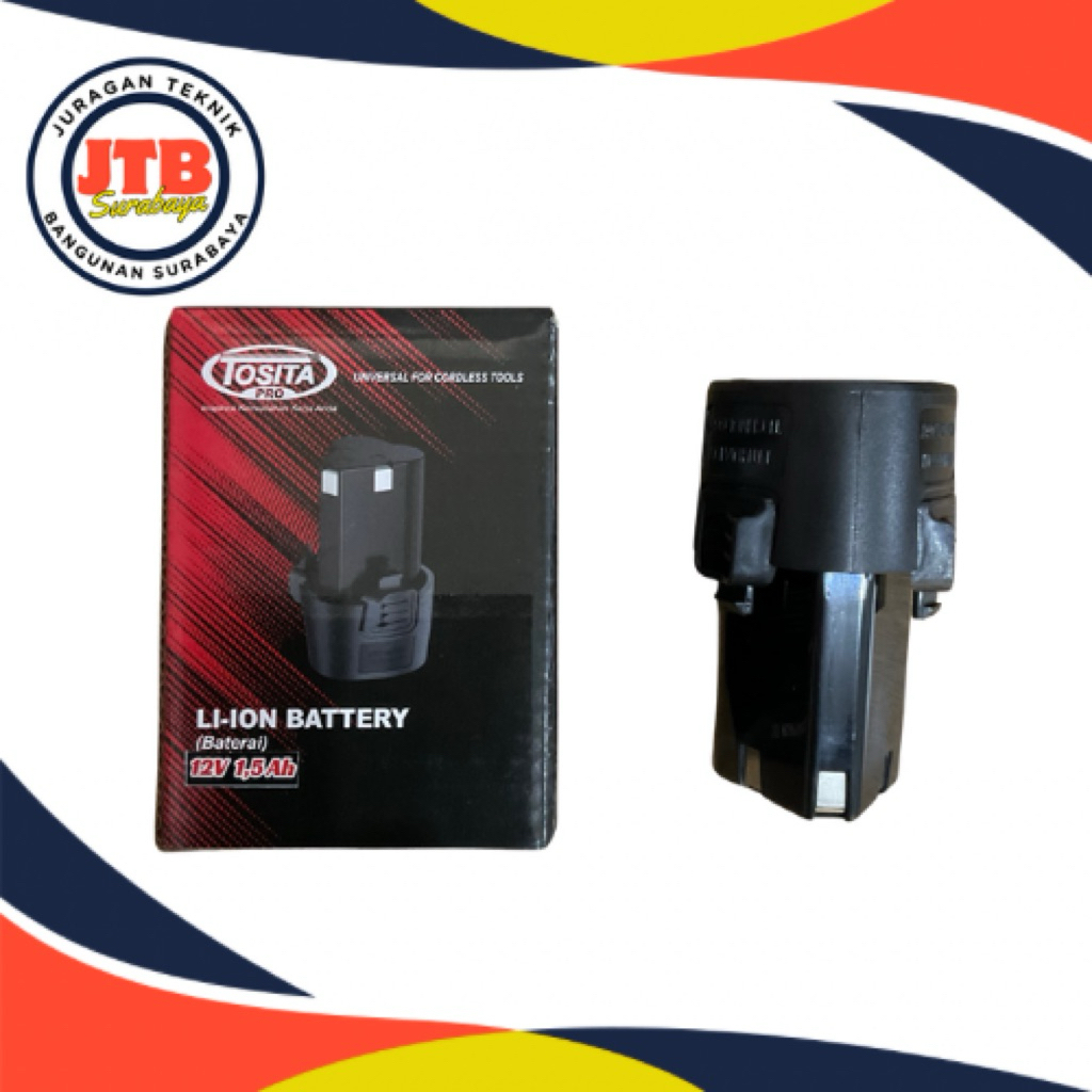 baterai cordless 12v TOSITA baterai cas 12 volt baterai bor cas semua merk