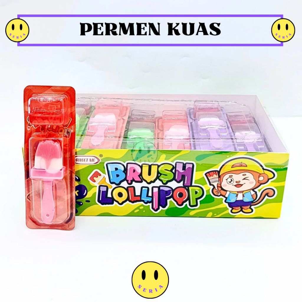 

Lolipop brush sweet me permen kuas rasa buah buahan isi 30 pcs