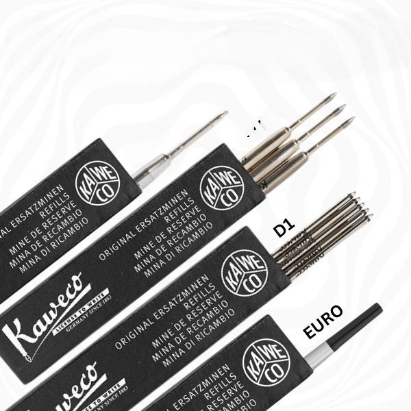 

KAWECO D1 Size | G2 | EURO Size Ballpoint | Rollerball Pen Refill / Pulpen - D1 Ballpoint Blue 1.0mm (5pc)