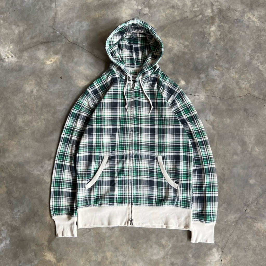 Uniqlo Tartan Zip Hoodie