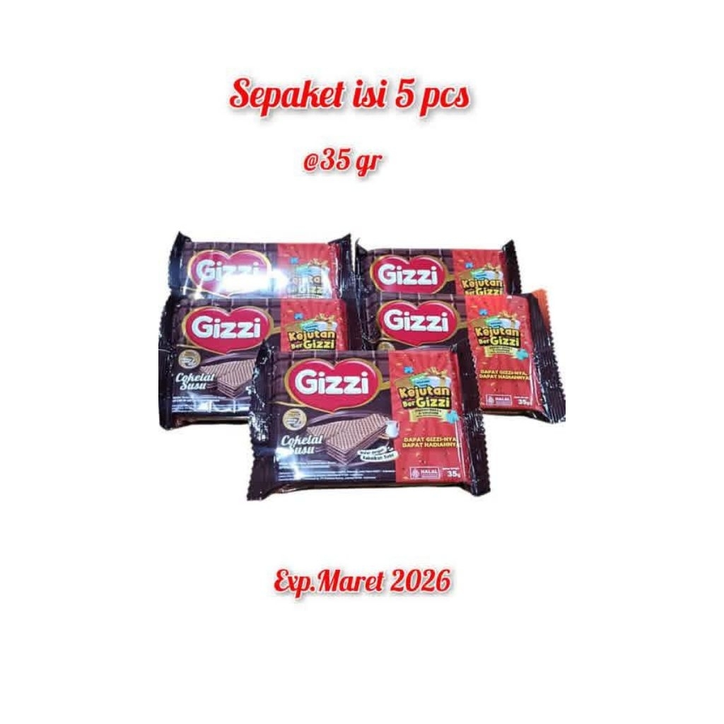 

WAFER GIZZI SEPAKET ISI 5PCS@35GR