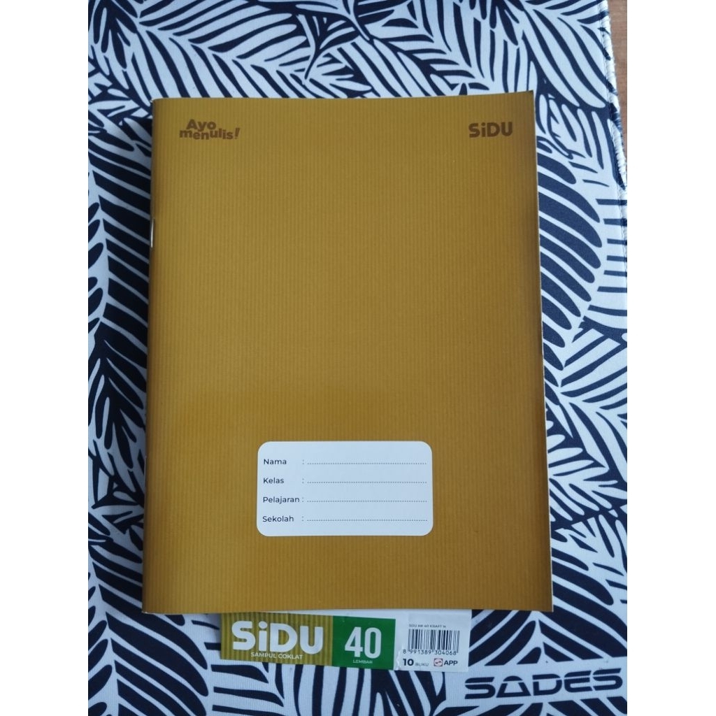 

Buku Tulis SIDU eceran cover coklat 40 lembar