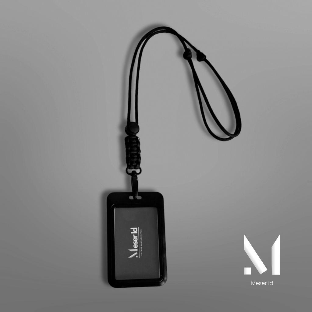 

Lanyard Id Card Paracord Holder Name Tag Dorong Frame Id Card Slide Hard Casing Plastik