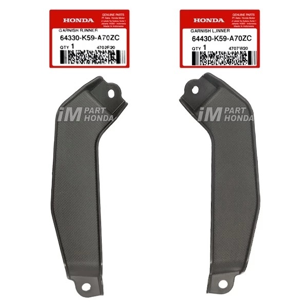 64330-K59-A70ZC 64430-K59-A70ZC Garnish Inner Kanan Kiri Vario 125 150 LED 2018 - 2021