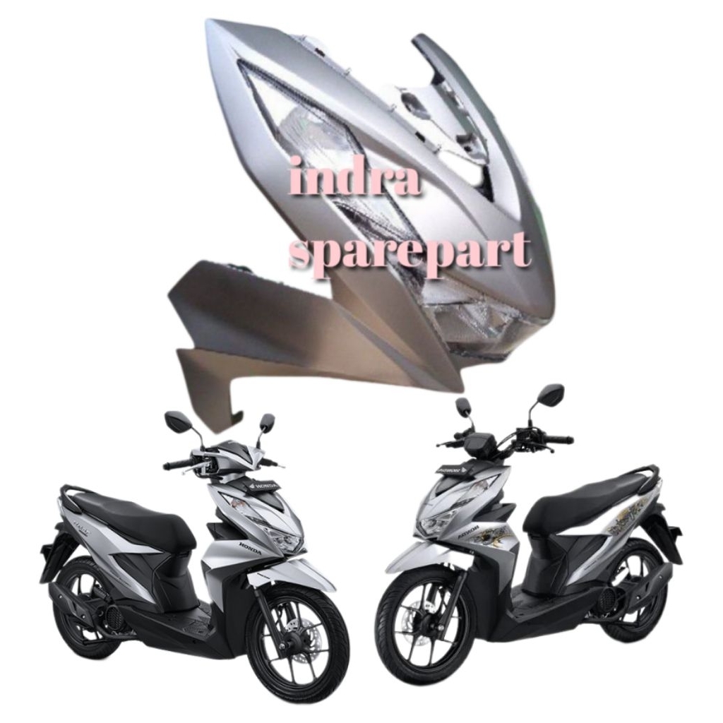 Cover Front Full Set Tameng Panel Dasi Lampu Depan Honda Beat Street Deluxe K1A Tahun 2020 2021 2022