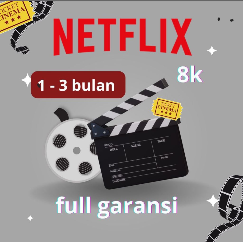 Netflix Premium 1 bulan 4K Full Garansi