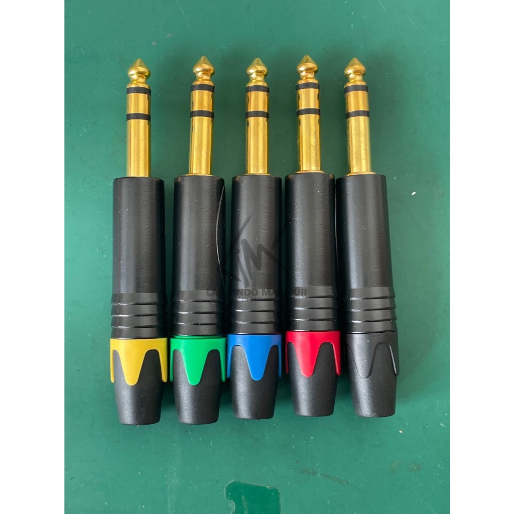5 BUAH JACK AKAI GOLD STEREO 5 WARNA JACK AKAI GOLD PLATE JACK AKAI STEREO MALE ups stabilizer AMPLI