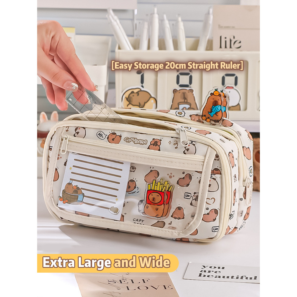 

Tempat alat tulis kotak pensil aesthetic Tas PenaTempat Pencil Tas Pensil kapasitas besar