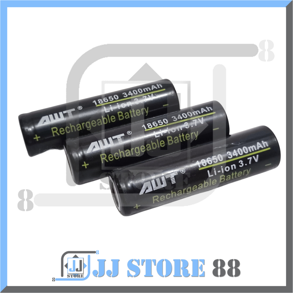 BATTERY AWT / BATERAI AWT 3400mAh / BATERAI 18650