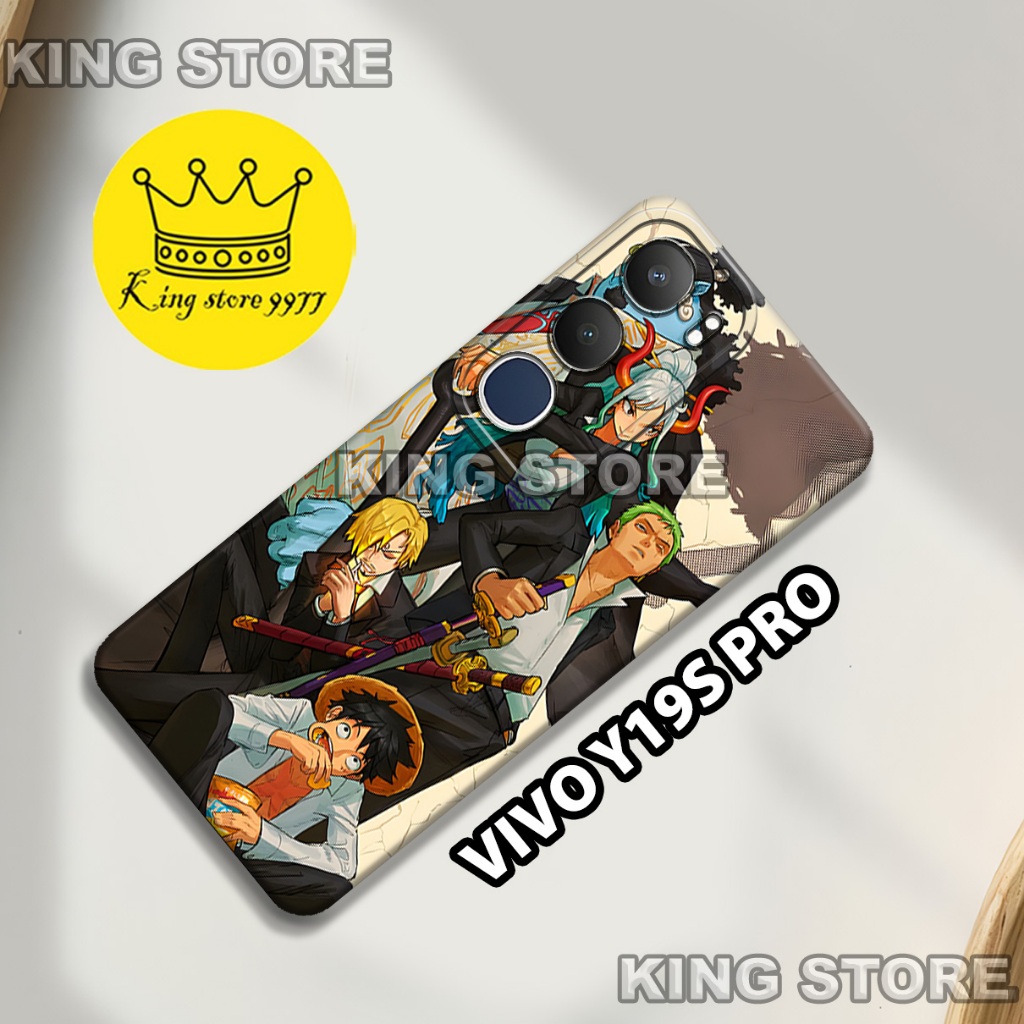 (KS1)  Softcase karet untuk VIVO Y19S PRO Motif gambar karakter Anime/casing VIVO Y19 PRO terbaru/ke