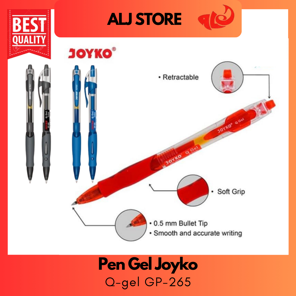 

Pulpen Pen Gel Joyko Q-gel GP-265 Harga satuan murah meriah