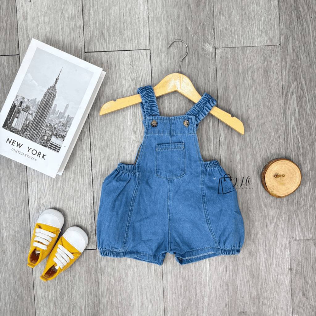 Overall Unisex Anak Laki Laki Perempuan Kekinian Baju Kodok Anak Overall Jeans anak Celana Pendek Ba