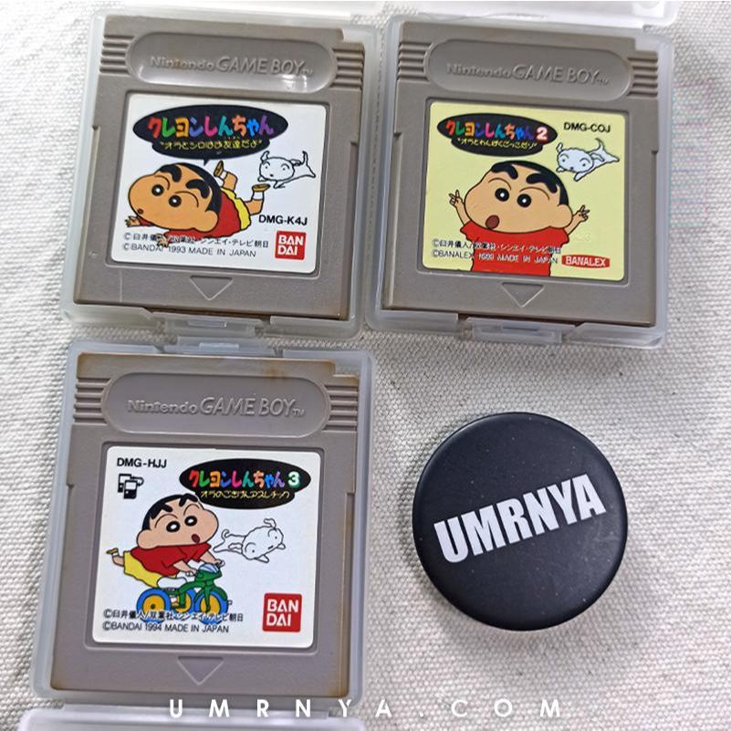 3 Kaset Original Crayon Shin-Chan Shinchan sincan Nintendo Gameboy DMG GBC GBA SP Game boy
