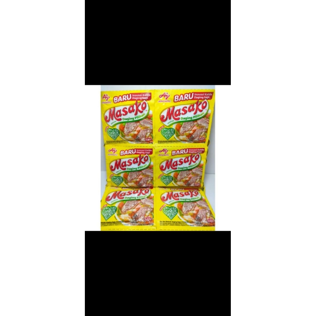 

Masako Ayam dan sapi kemasan 9 gr 1 Pcs