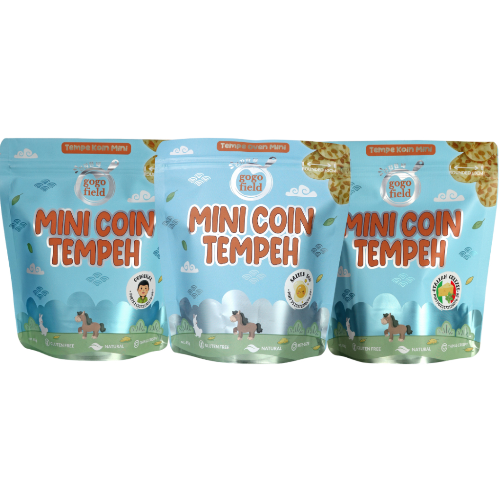 

Gogofield Mini Coin Crunchy Tempeh 65gr / Tempe Krispi / Mini Koin Temppe Non MSG / Keripik Tempe