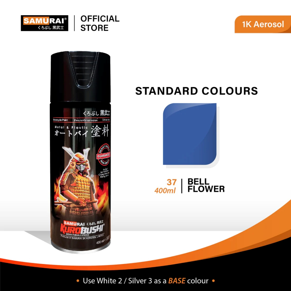 Cat Pilok Pilox Cat Semprot Samurai Paint Biru Tua #323 Bell Flower 400ml Original 100%